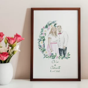 Aquarelle de couple