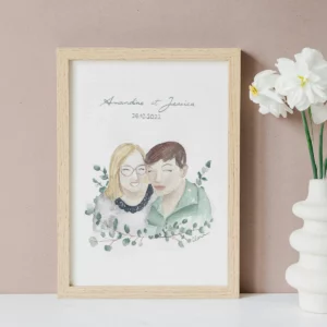 Aquarelle de couple – Image 4