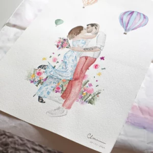 Aquarelle de couple – Image 2